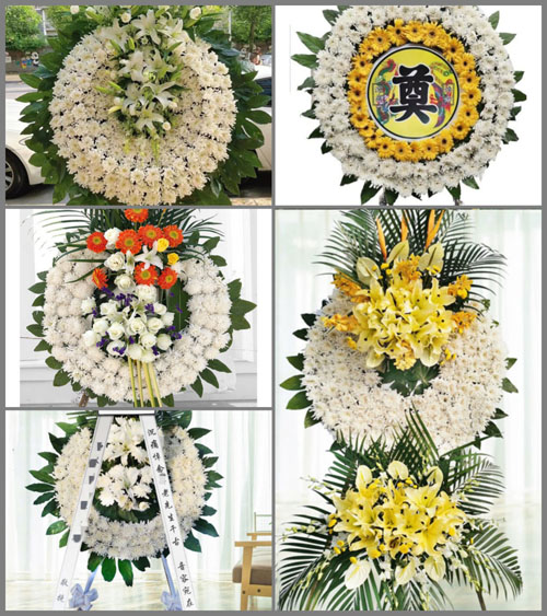 湖北黄冈市黄梅县独山镇周柴村花圈速递